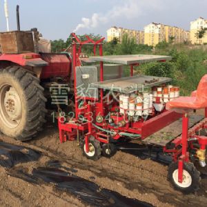 两行覆膜施肥铺管移栽施水一体机