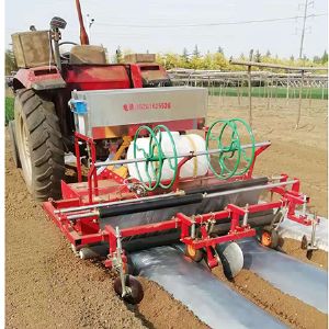 180型旋耕、起双垄、铺管、施肥、打药、铺膜一体机