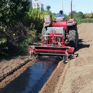 140型旋耕起垄施肥铺膜铺管一体机