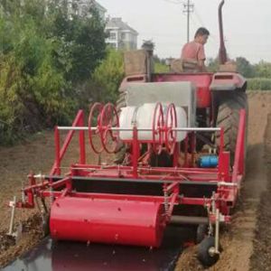 160型旋耕起垄铺膜铺管施肥打药打孔一体机