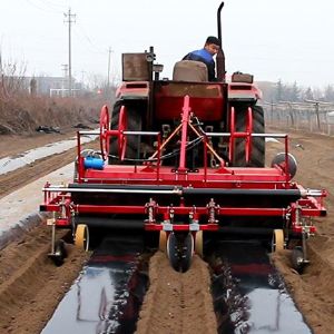 180型旋耕起垄镇压铺膜铺管一体机