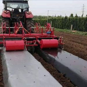 230型旋耕起垄镇压铺膜铺管打孔一体机