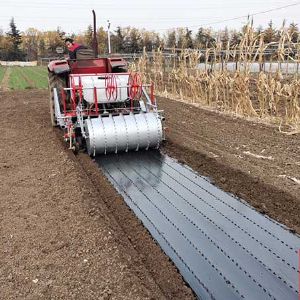 150型洋葱旋耕铺膜施肥铺管镇压打药定置一体机