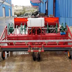 280型药材旋耕起垄铺膜铺管打药铺管一体机
