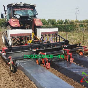 洋葱12行起垄铺膜一体机